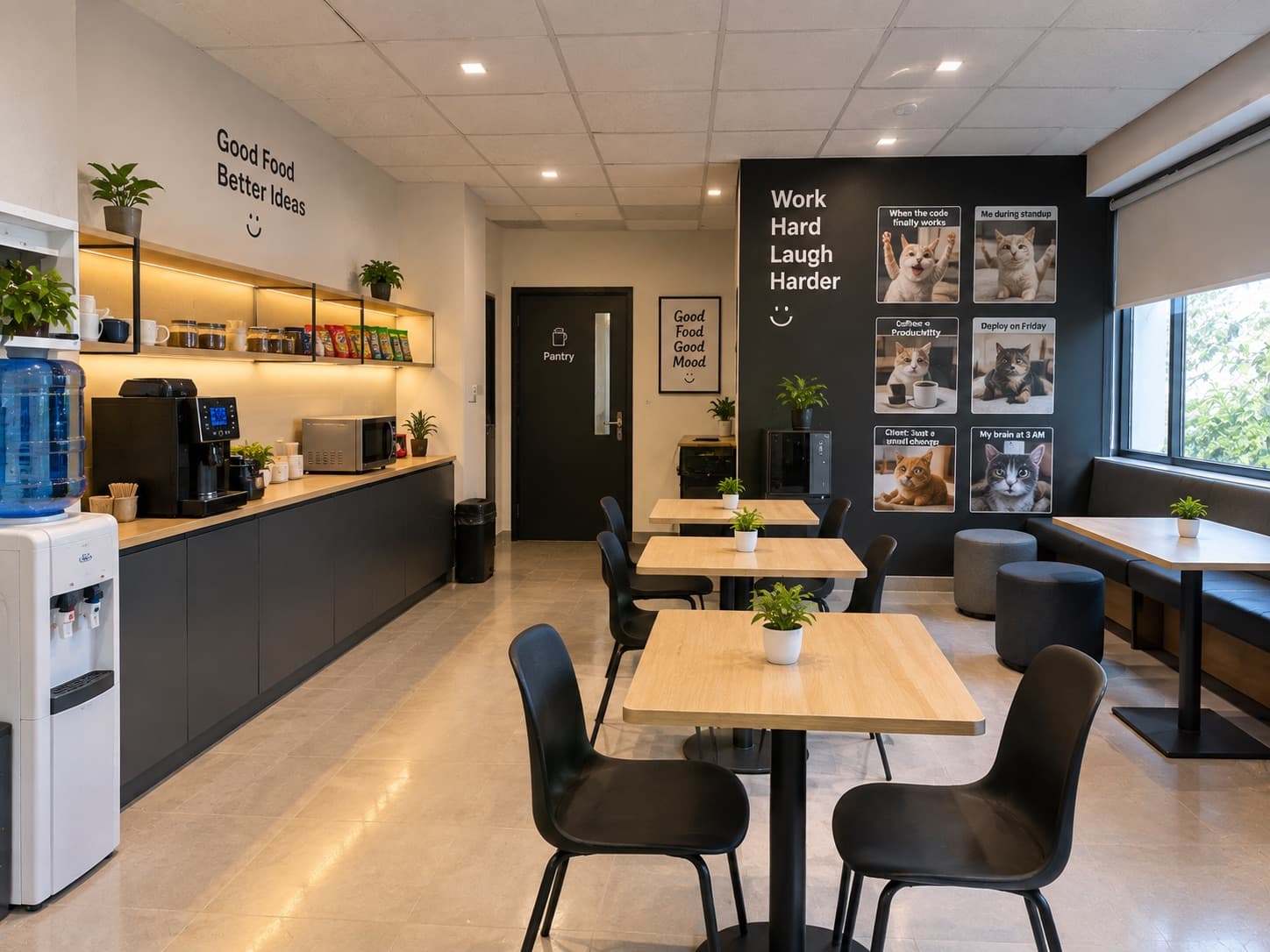 OrynticLabs office cafeteria